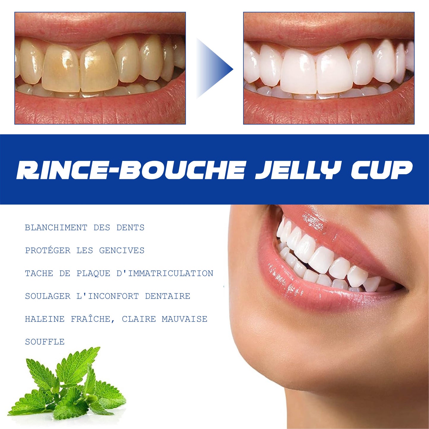 ATTDX Guérison orale Blanchiment des dents Rince bouche