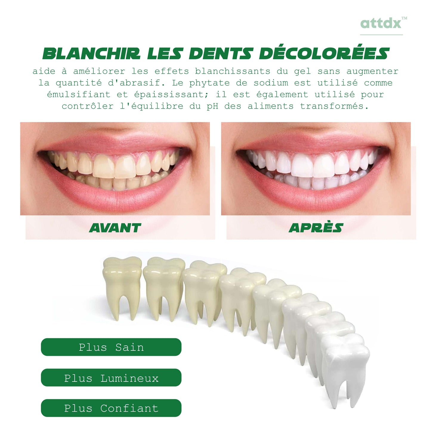 ATTDX BlanchirPRO Réparation des dents Sérum en ampoule