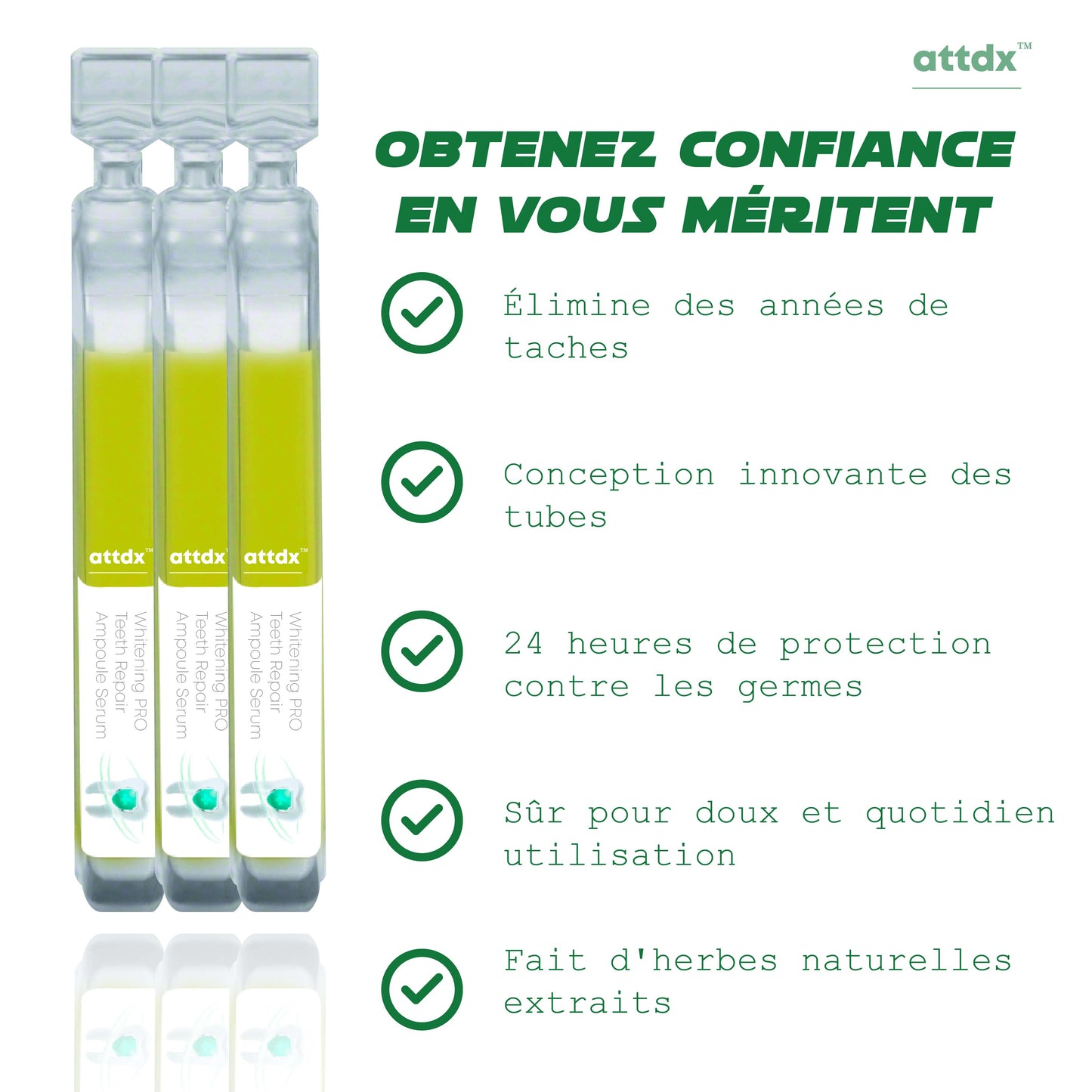 ATTDX BlanchirPRO Réparation des dents Sérum en ampoule