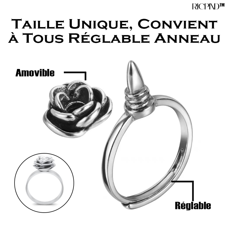 RICPIND Bague rose de défenseur des pointes