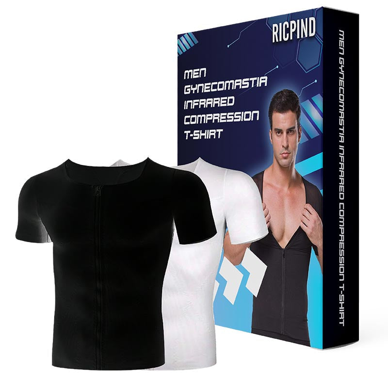 Ricpind HommesGynécomastie Infrarouge Compression T-Shirt